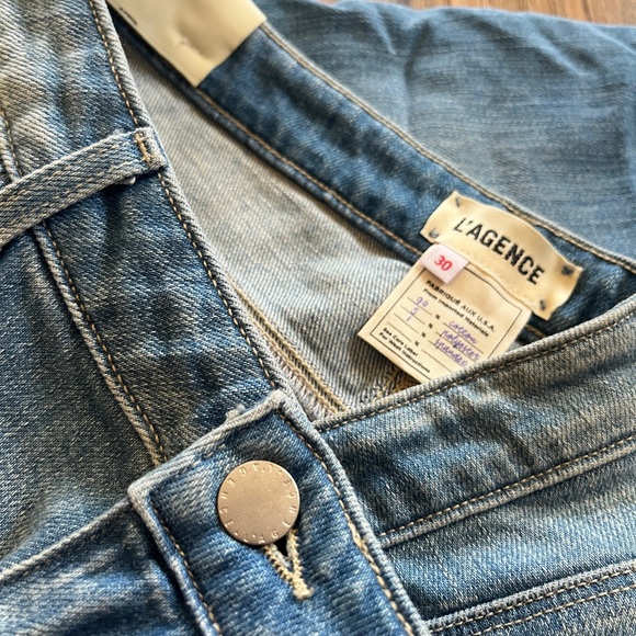 L'Agence Taylor High Rise Jean Denim Shorts 30 Size 10 anthropology - Picture 6 of 6